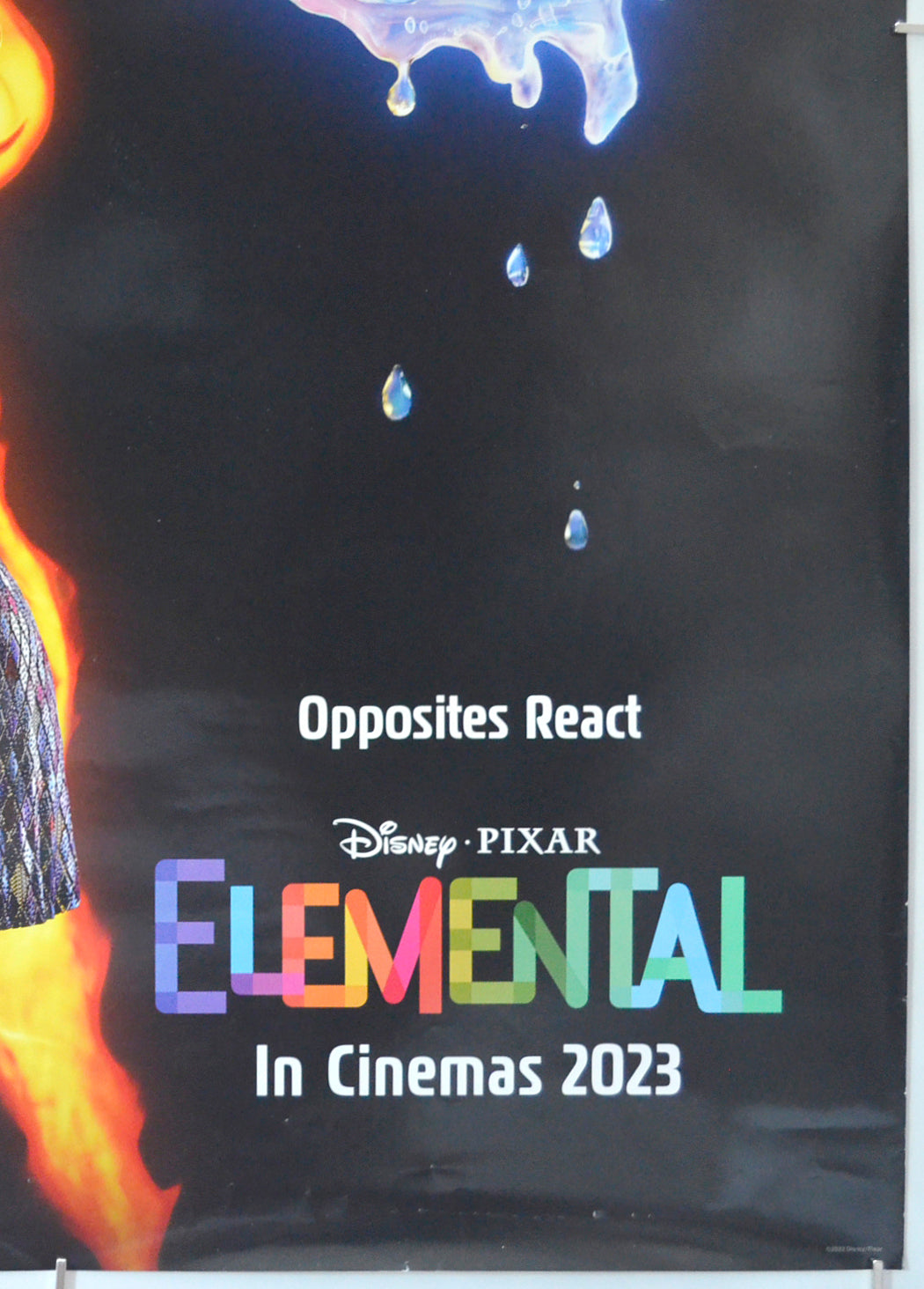 ELEMENTAL (Bottom Right) Cinema One Sheet Movie Poster 