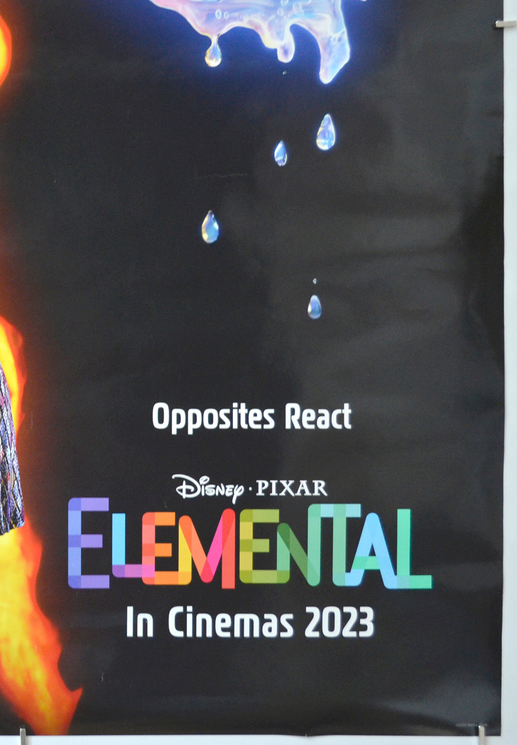 ELEMENTAL (Bottom Right) Cinema One Sheet Movie Poster 