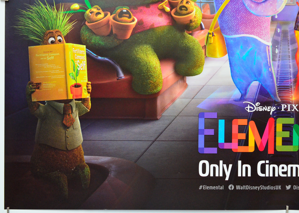 Elemental (Bottom Left) Cinema Quad Movie Poster 