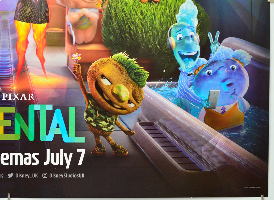 Elemental (Bottom Right) Cinema Quad Movie Poster 