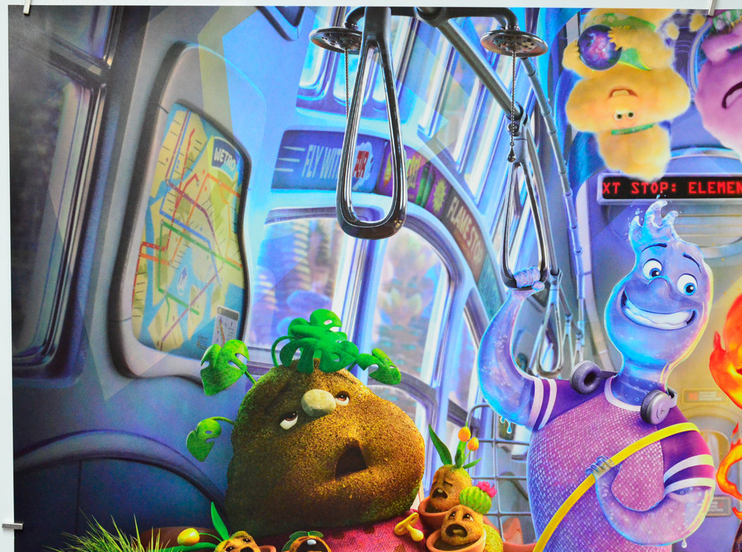 Elemental (Top Left) Cinema Quad Movie Poster 