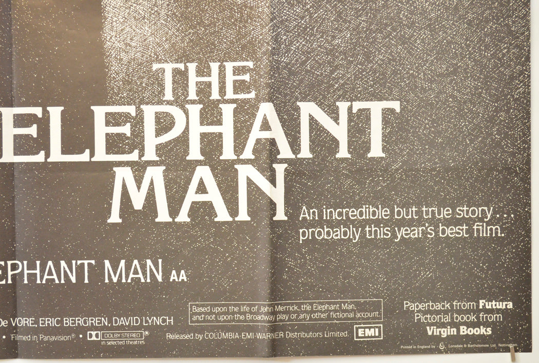 THE ELEPHANT MAN (Bottom Right) Cinema Quad Movie Poster 