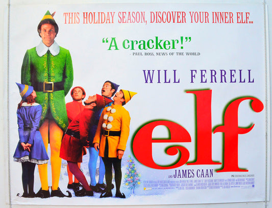 Elf Original British Quad Poster - Film Poster - Movie Poster 