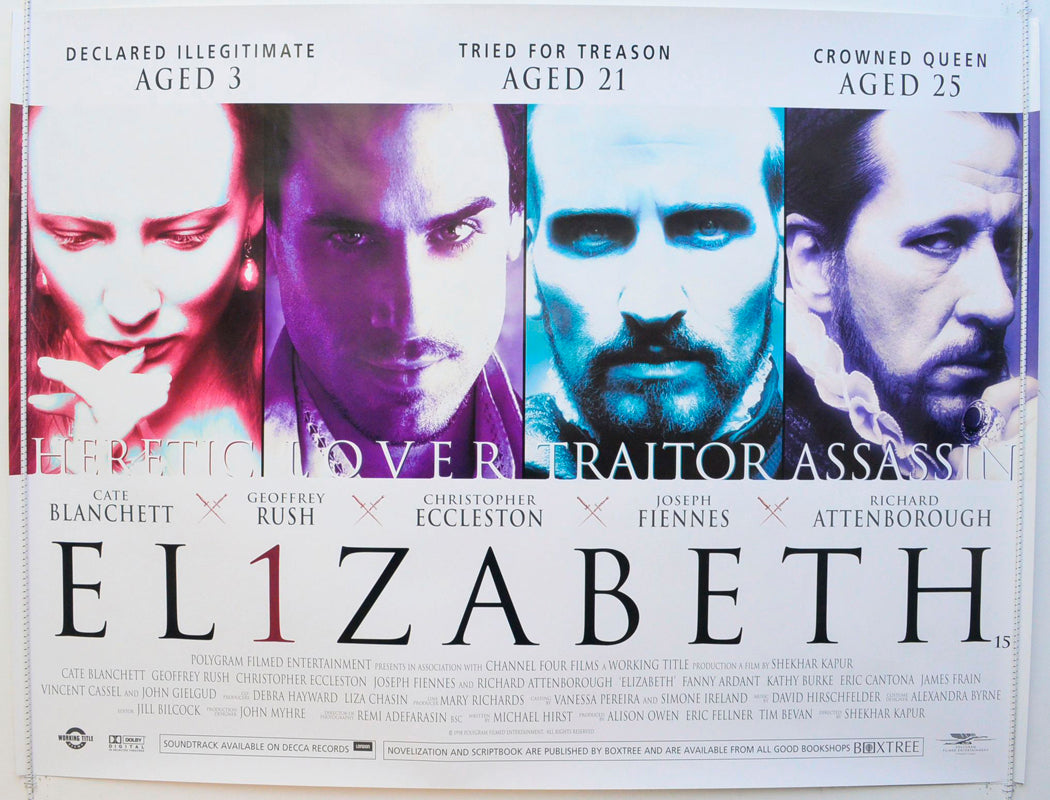 Elizabeth Original British Quad Poster - Film Poster - Movie Poster 