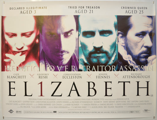 Elizabeth Original Quad Poster - Film Poster - Movie Poster