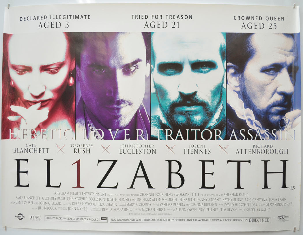 Elizabeth Original Quad Poster - Film Poster - Movie Poster