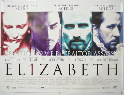 Elizabeth - Original Quad Poster - Film Poster - Movie Poster