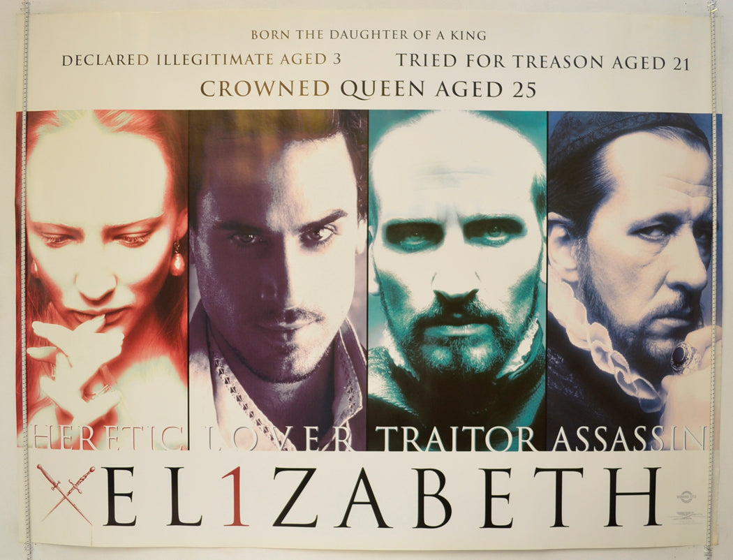 Elizabeth  (Teaser / Advance Version)   Original Quad Poster - Film Poster - Movie Poster