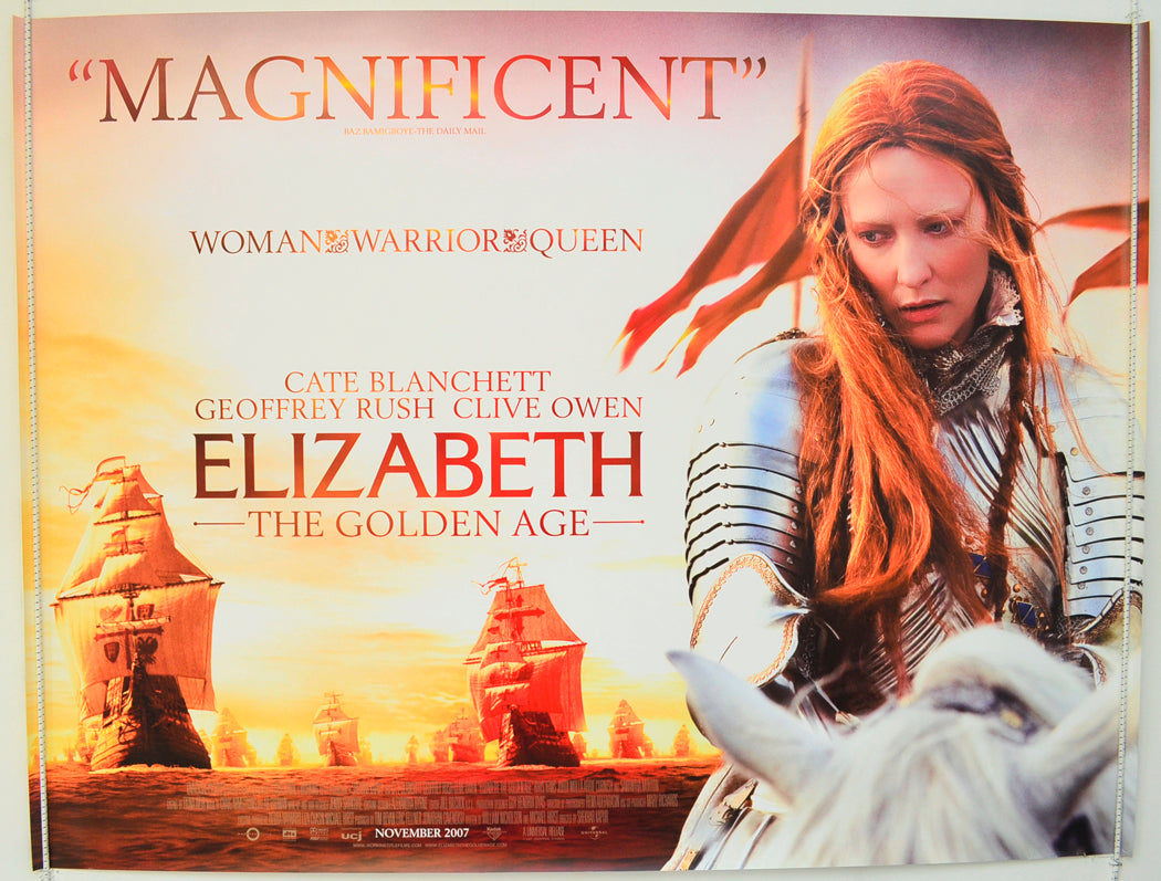 Elizabeth - The Golden Age Original Quad Poster - Film Poster - Movie Poster  