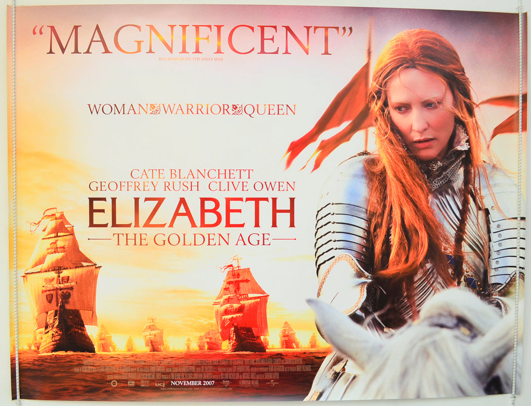 Elizabeth - The Golden Age Original Quad Poster - Film Poster - Movie Poster  