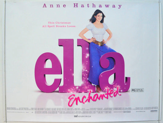 Ella Enchanted Original British Quad Poster - Film Poster - Movie Poster 