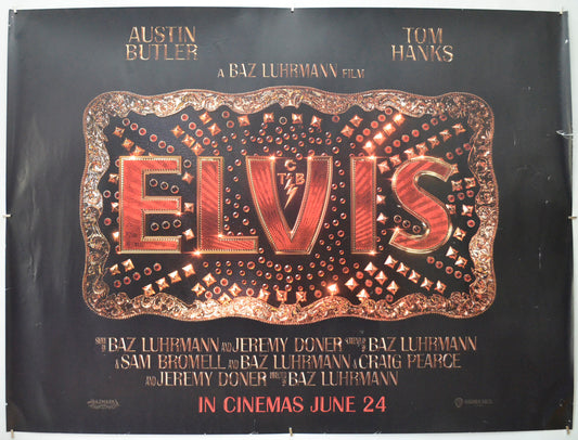 Elvis (Teaser / Advance Version) Original Quad Poster - Film Poster - Movie Poster  