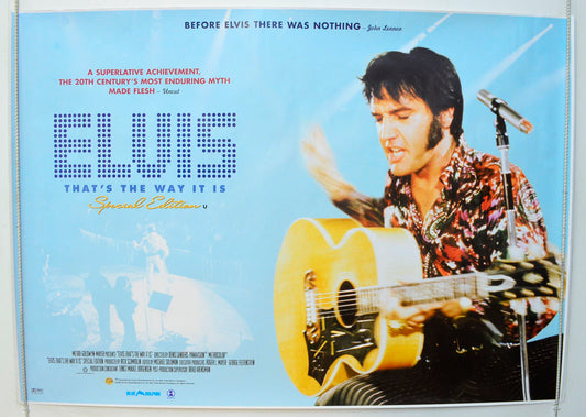 Elvis - That's The Way It Is   Original British Quad Poster - Film Poster - Movie Poster