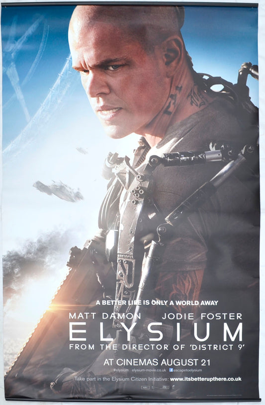 Elysium Original Cinema Banner - Film Banner - Movie Banner - Vinyl Banner 