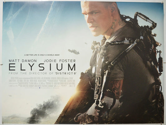 Elysium - Original Quad Poster - Film Poster - Movie Poster