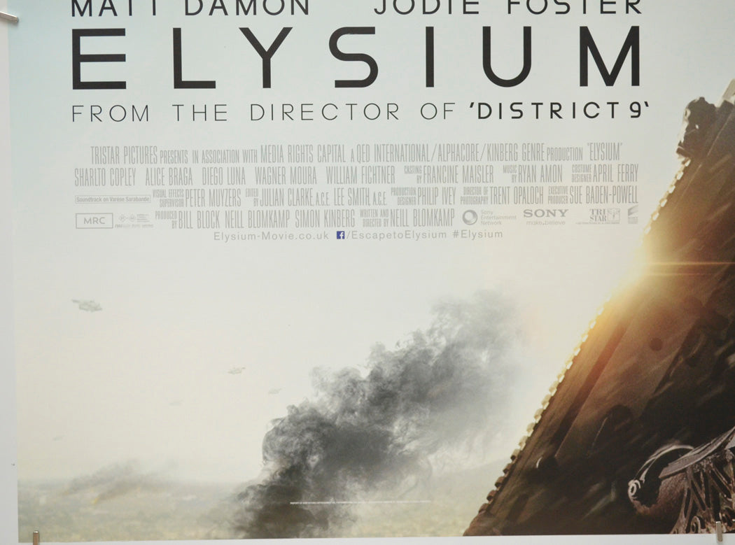 Elysium (Bottom Left) Cinema Quad Movie Poster 