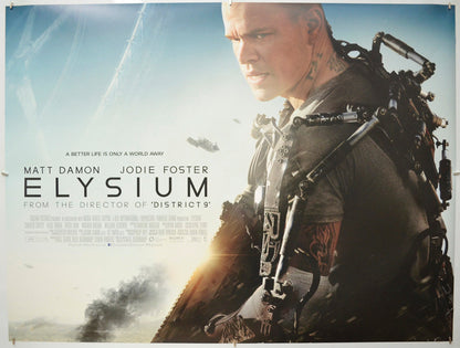 Elysium - Original Quad Poster - Film Poster - Movie Poster