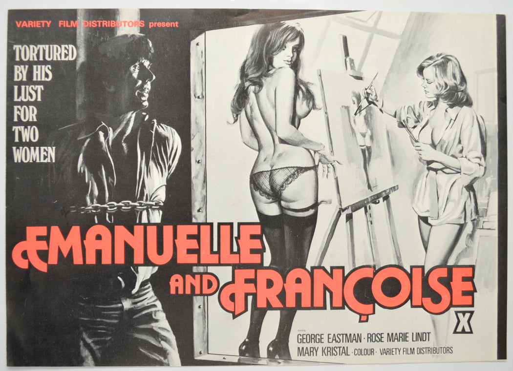 Emanuelle And Francoise Original 4 Page Cinema Exhibitors Campaign Pressbook (UK)