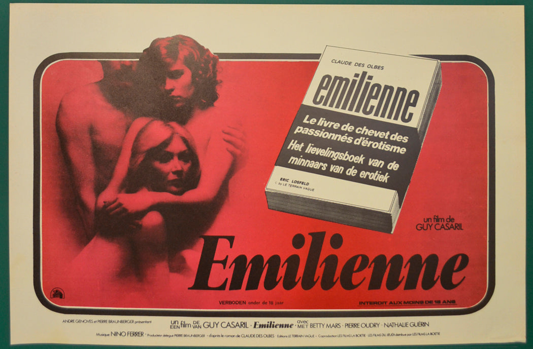 Emilienne Original Belgian Poster - Film Poster - Movie Poster  