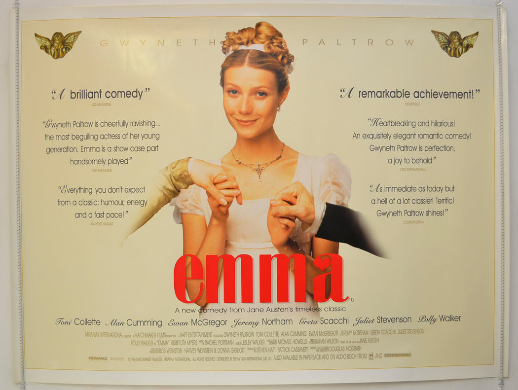 Emma  Original Quad Poster - Film Poster - Movie Poster