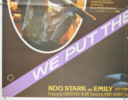 EMMANUELLE / EMILY (Bottom Left) Cinema Quad Movie Poster 