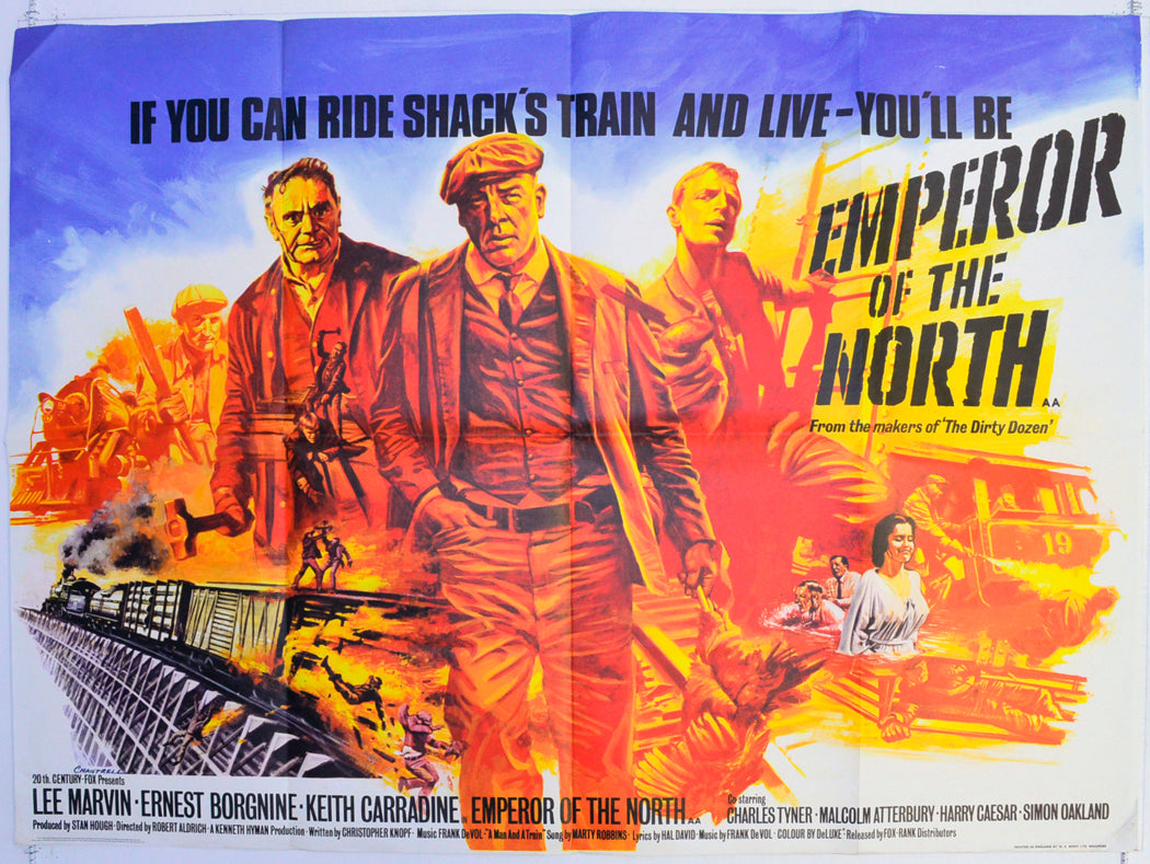 Emperor Of The North  Original British Quad Poster - Film Poster - Movie Poster 