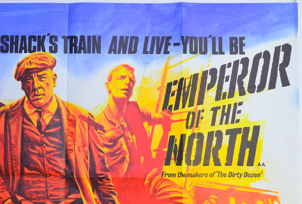 EMPEROR OF THE NORTH (Top Right) Cinema Quad Movie Poster 