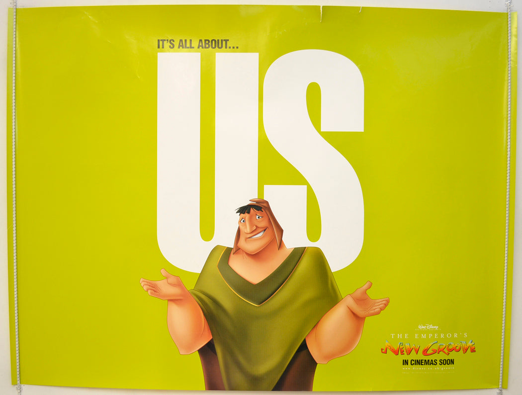 The Emperor's New Groove  (Green Teaser / Advance Version)  Original Quad Poster - Film Poster - Movie Poster 