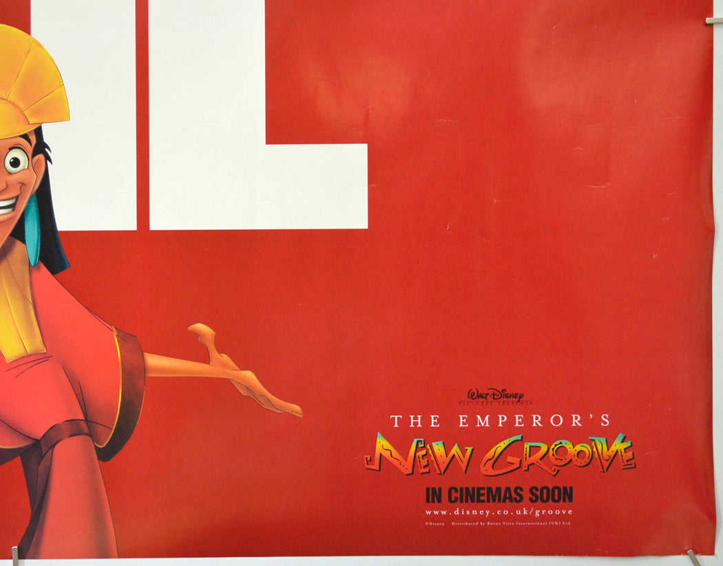 THE EMPEROR’S NEW GROOVE (Bottom Right) Cinema Quad Movie Poster 