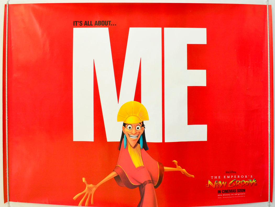 The Emperor's New Groove   (Red - Teaser / Advance Version) Original British Quad Poster - Film Poster - Movie Poster