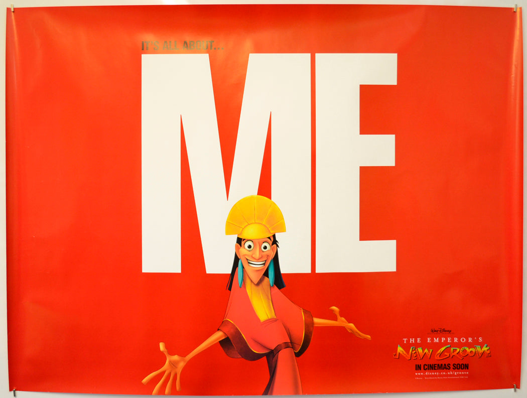 The Emperor's New Groove  (Red Teaser / Advance Version) Original Quad Poster - Film Poster - Movie Poster