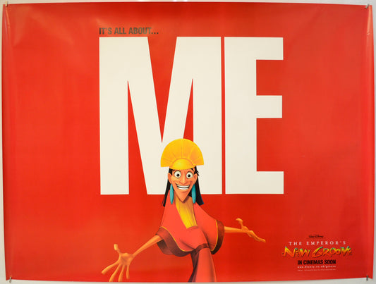 The Emperor's New Groove  (Red Teaser / Advance Version) Original Quad Poster - Film Poster - Movie Poster