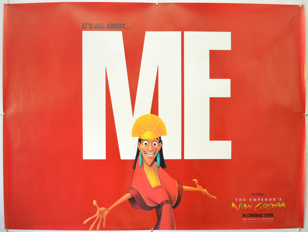 The Emperor's New Groove (Red Teaser / Advance Version)  Original Quad Poster - Film Poster - Movie Poster  