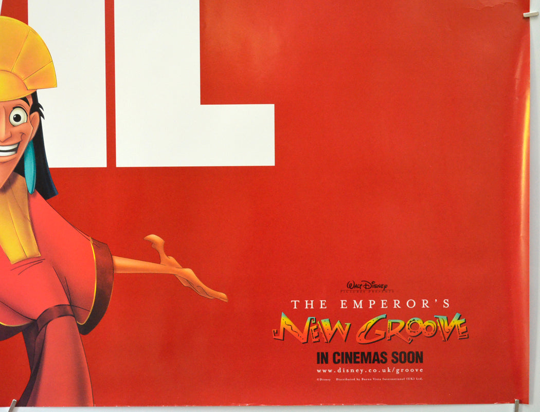 THE EMPEROR’S NEW GROOVE (Bottom Right) Cinema Quad Movie Poster 