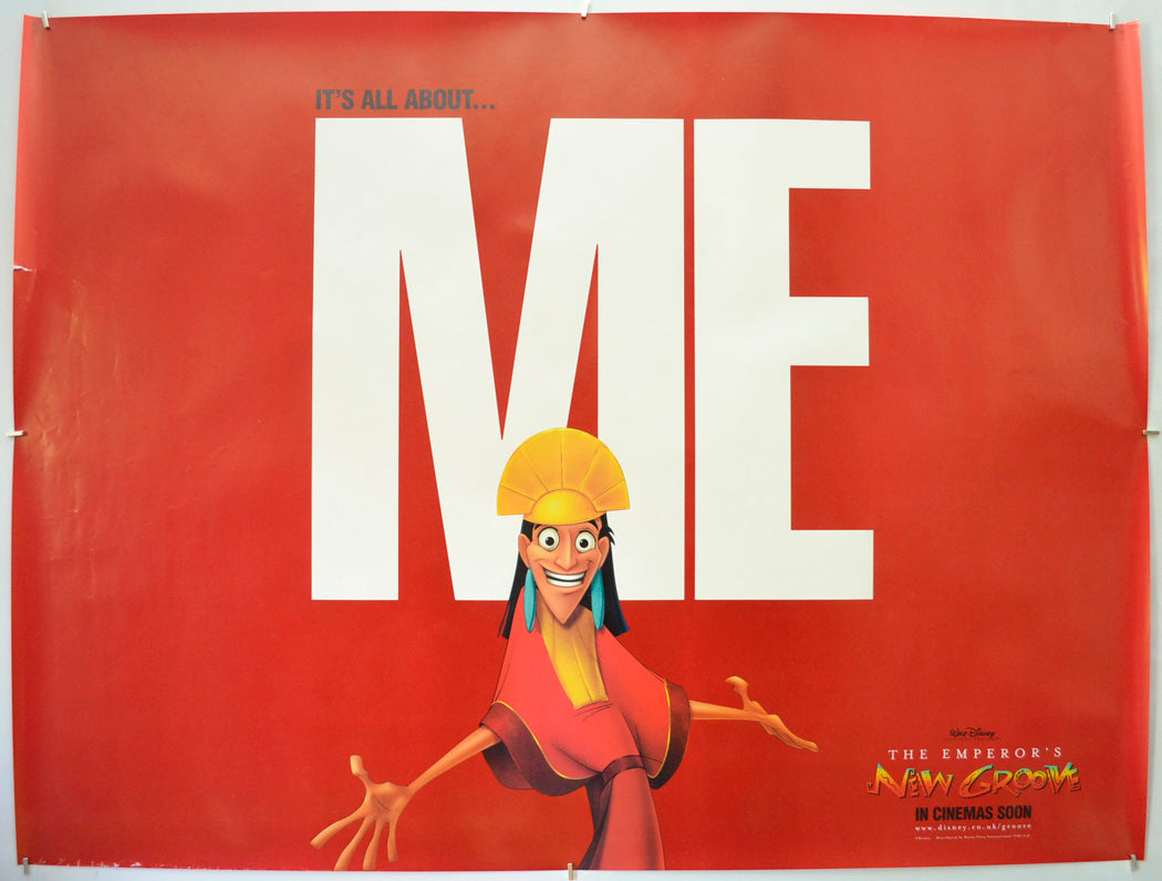 The Emperor's New Groove (Red Teaser / Advance Version)  Original Quad Poster - Film Poster - Movie Poster  