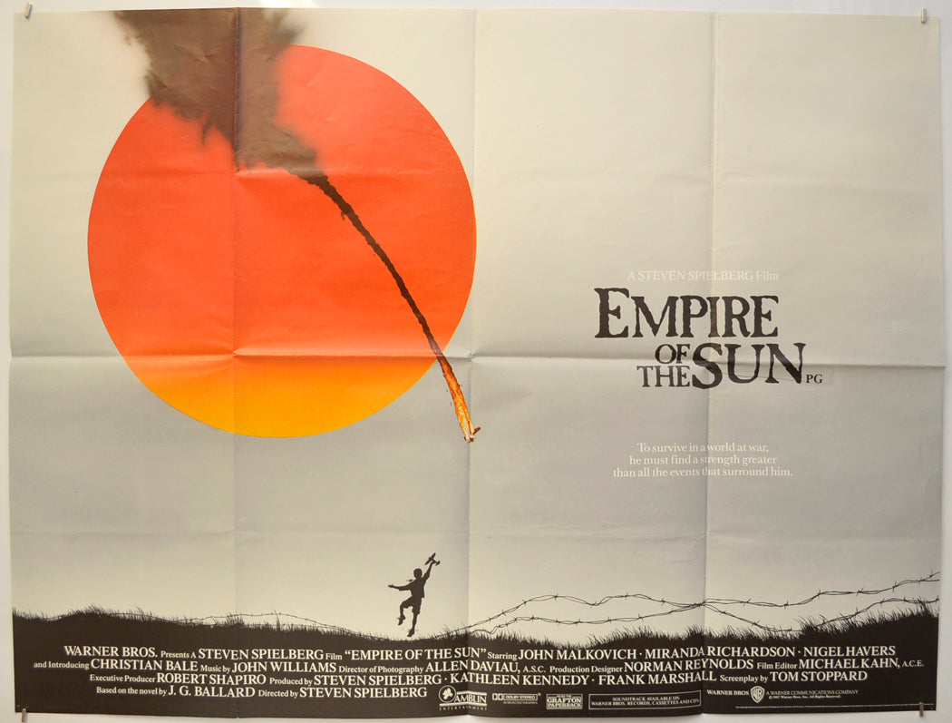 Empire Of The Sun  Original Quad Poster - Film Poster - Movie Poster