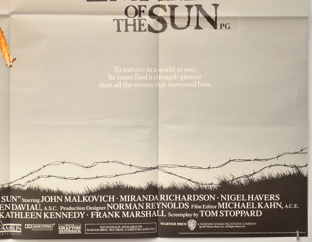 EMPIRE OF THE SUN (Bottom Right) Cinema Quad Movie Poster 