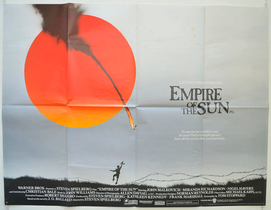 Empire Of The Sun  Original British Quad Poster - Film Poster - Movie Poster 