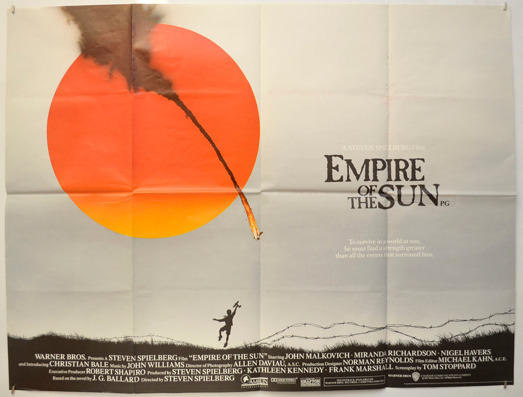 Empire Of The Sun  Original Quad Poster - Film Poster - Movie Poster