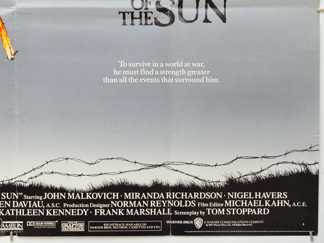 Empire Of The Sun (Bottom Right) Cinema Quad Movie Poster 