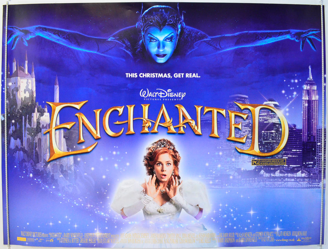 Enchanted  (Teaser / Advance Version)   Original British Quad Poster - Film Poster - Movie Poster 