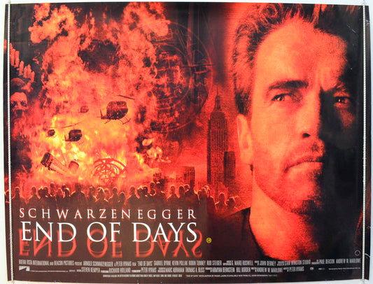 End Of Days Original British Quad Poster - Film Poster - Movie Poster 