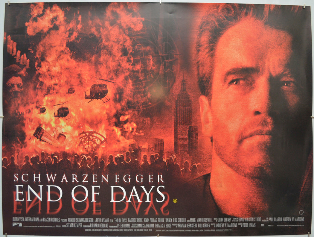 End Of Days  - Original Quad Poster - Film Poster - Movie Poster