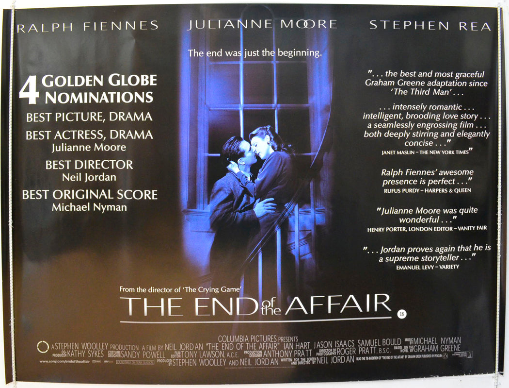 The End Of The Affair Original British Quad Poster - Film Poster - Movie Poster 