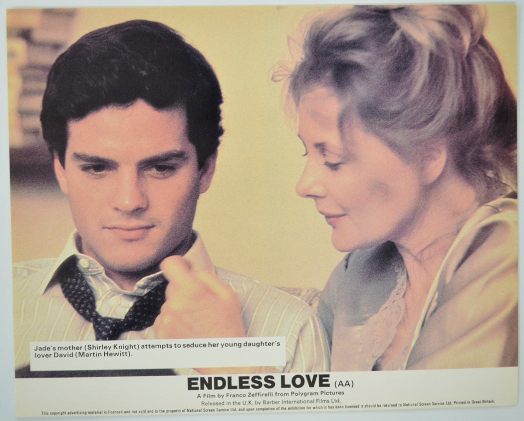 ENDLESS LOVE (Card 4) Cinema Set of Colour FOH Stills / Lobby Cards 