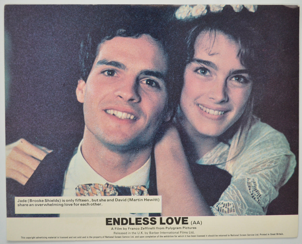 ENDLESS LOVE (Card 7) Cinema Set of Colour FOH Stills / Lobby Cards 