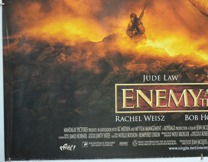 ENEMY AT THE GATES (Bottom Left) Cinema Quad Movie Poster 