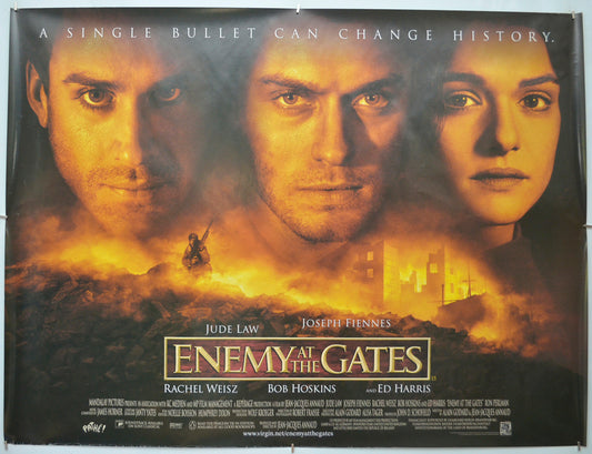 Enemy At The Gates Original Quad Poster - Film Poster - Movie Poster - Cinema Poster