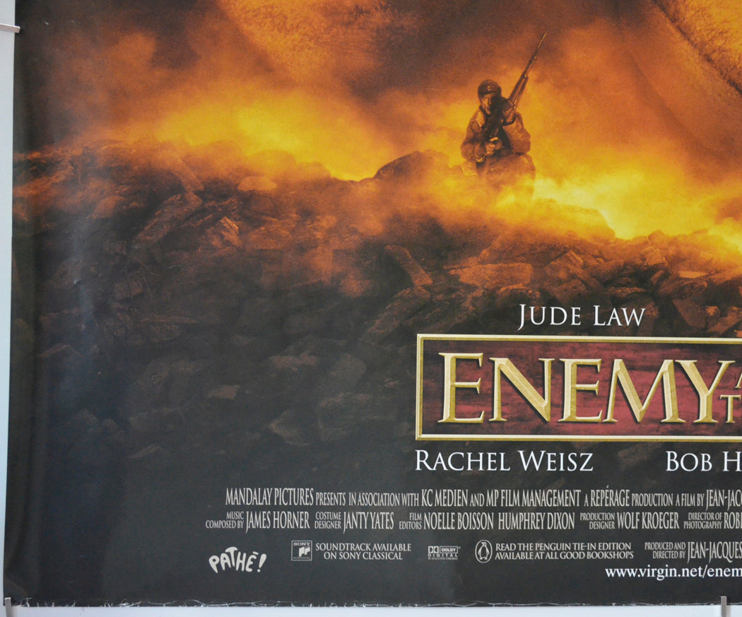 ENEMY AT THE GATES (Bottom Left) Cinema Quad Movie Poster 