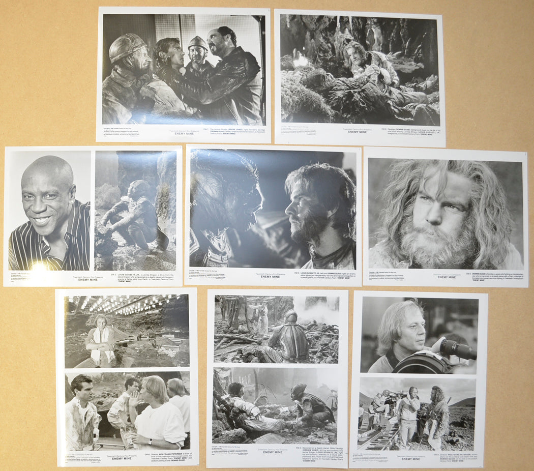 Enemy Mine 8 Original Black and White Press Stills (Photographs) 